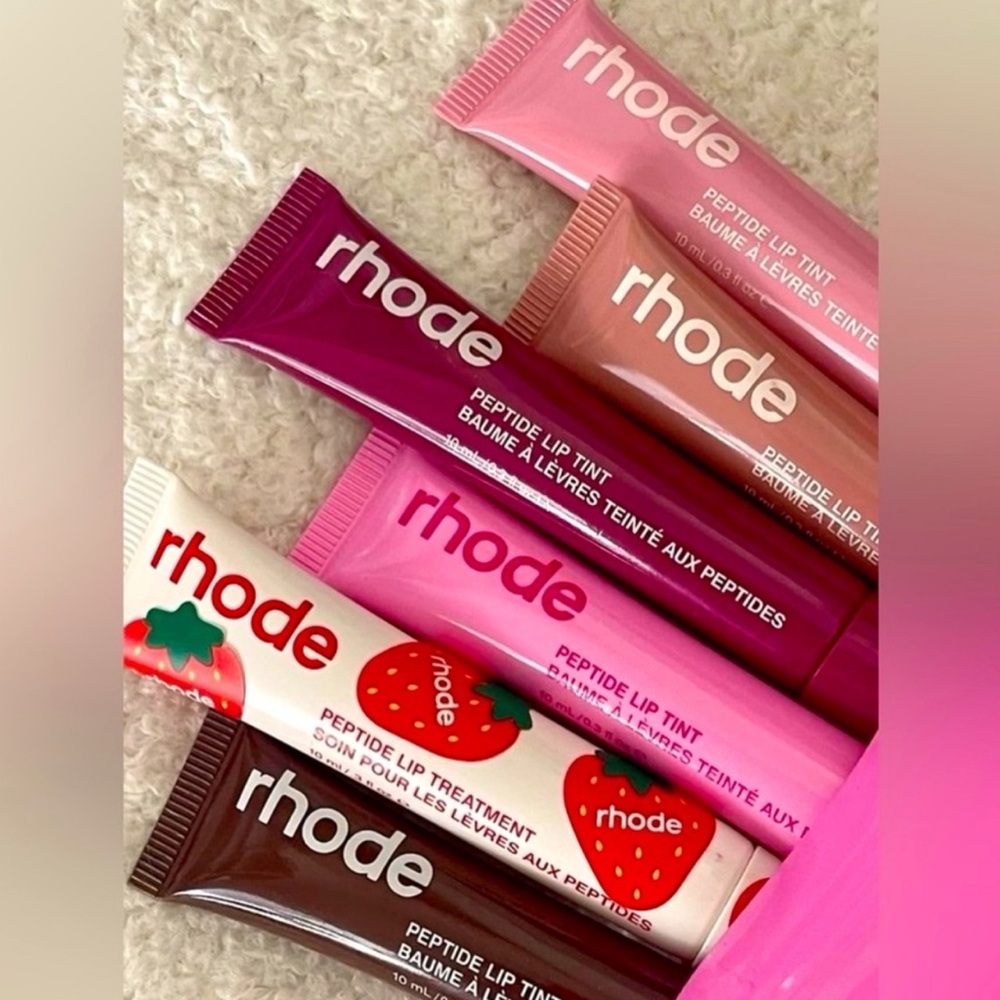 RHODE Lip Balm & Gloss Red Pink Collection